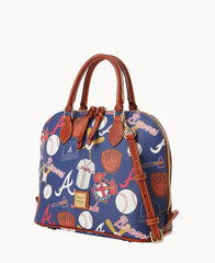 MLB Braves Zip Zip Satchel