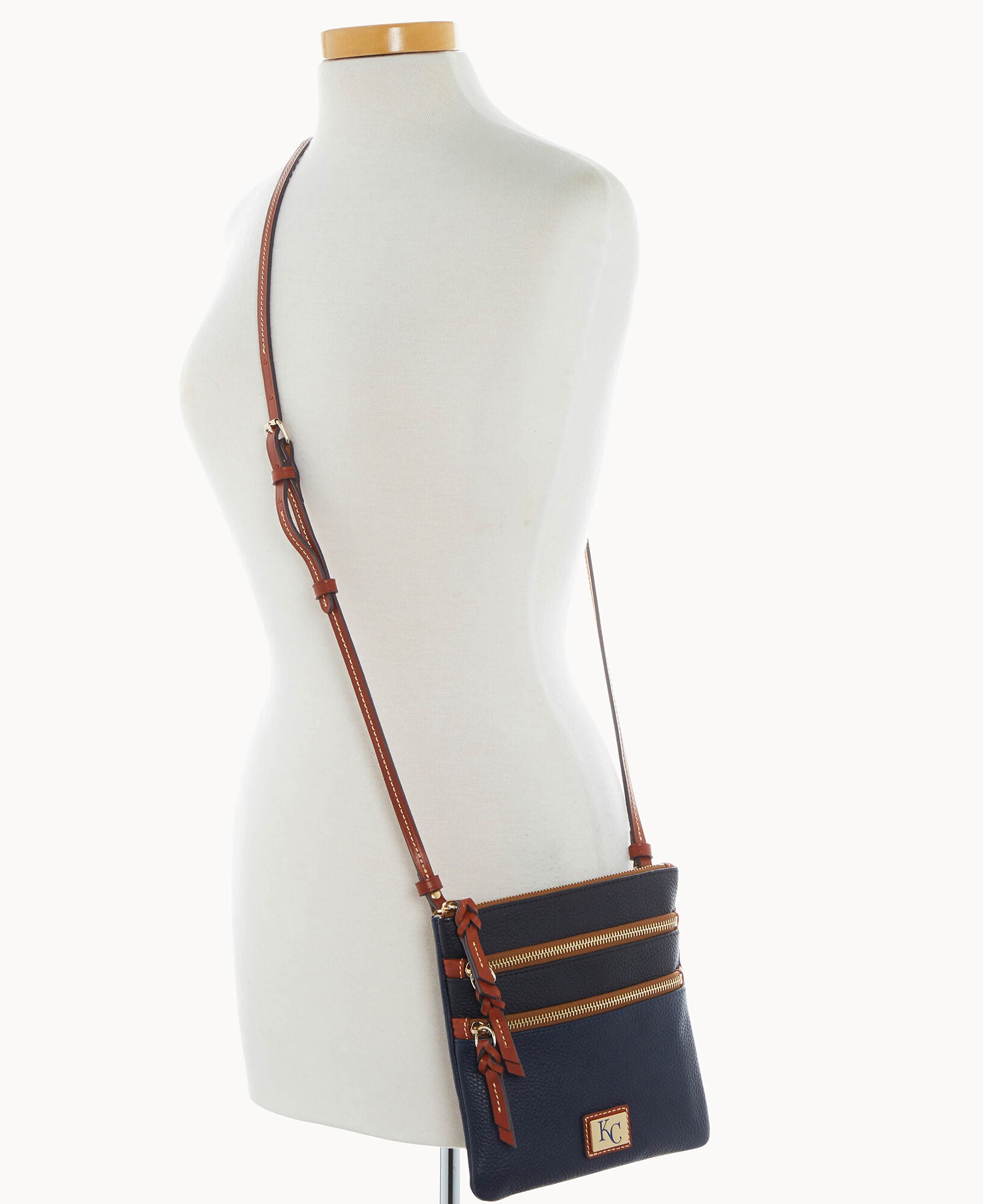 MLB Royals Triple Zip Crossbody