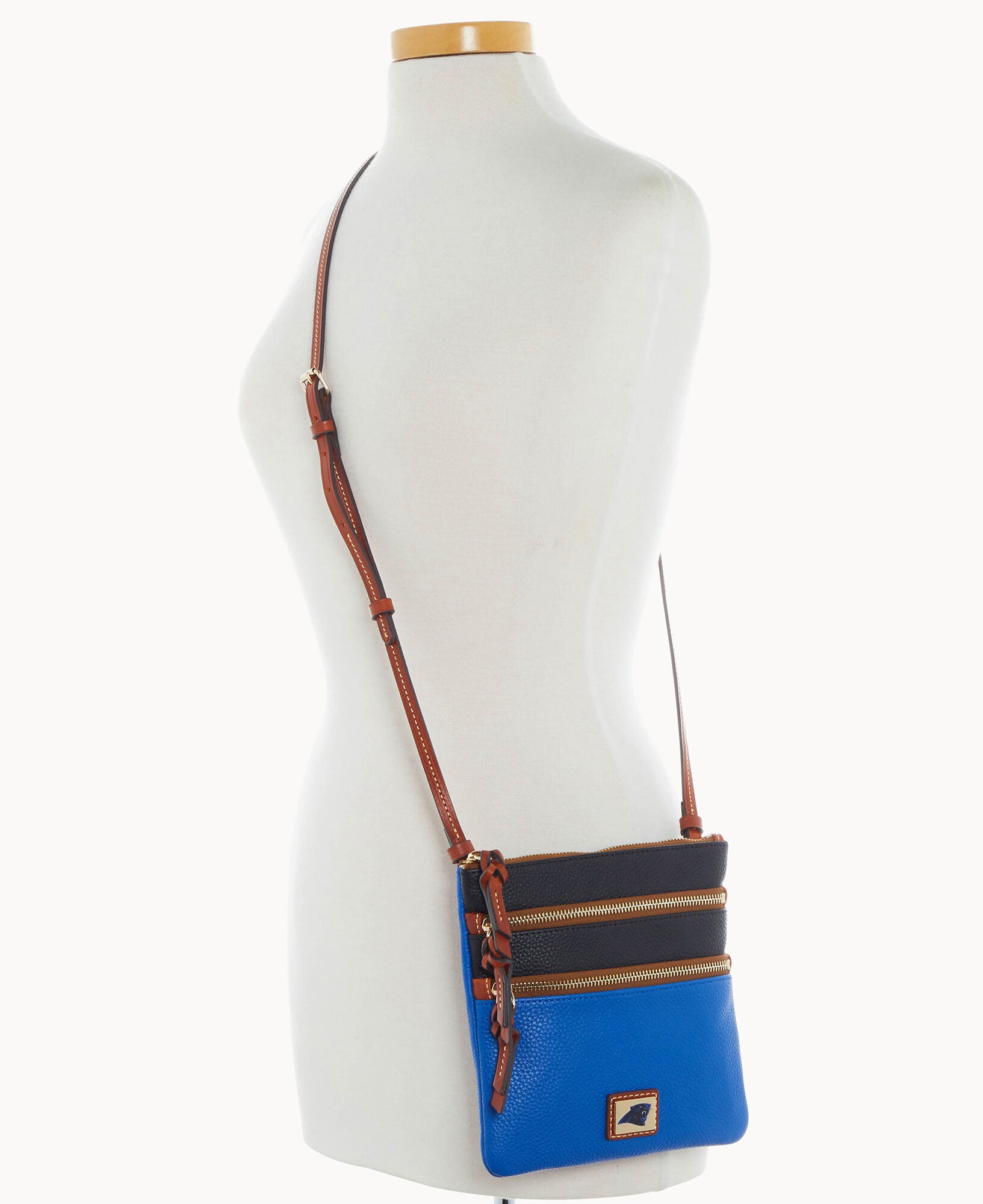 NFL Panthers Triple Zip Crossbody