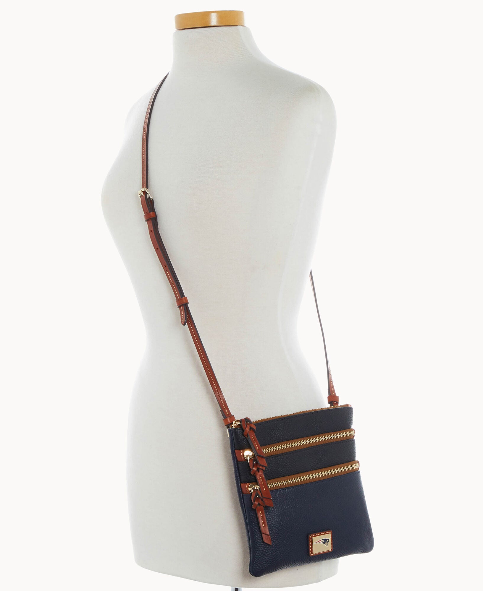 NFL Patriots Triple Zip Crossbody