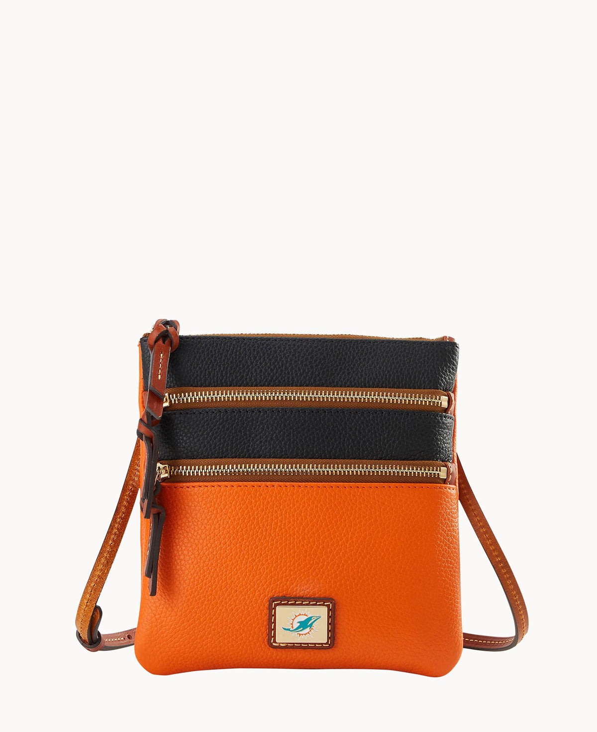 NFL Dolphins Triple Zip Crossbody