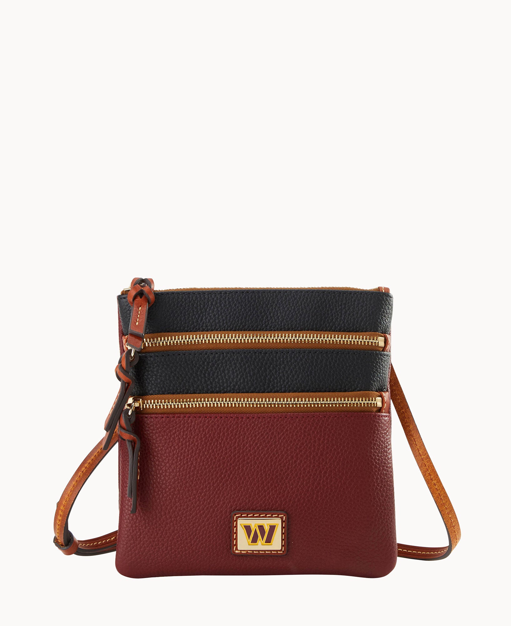 NFL Commanders Triple Zip Crossbody