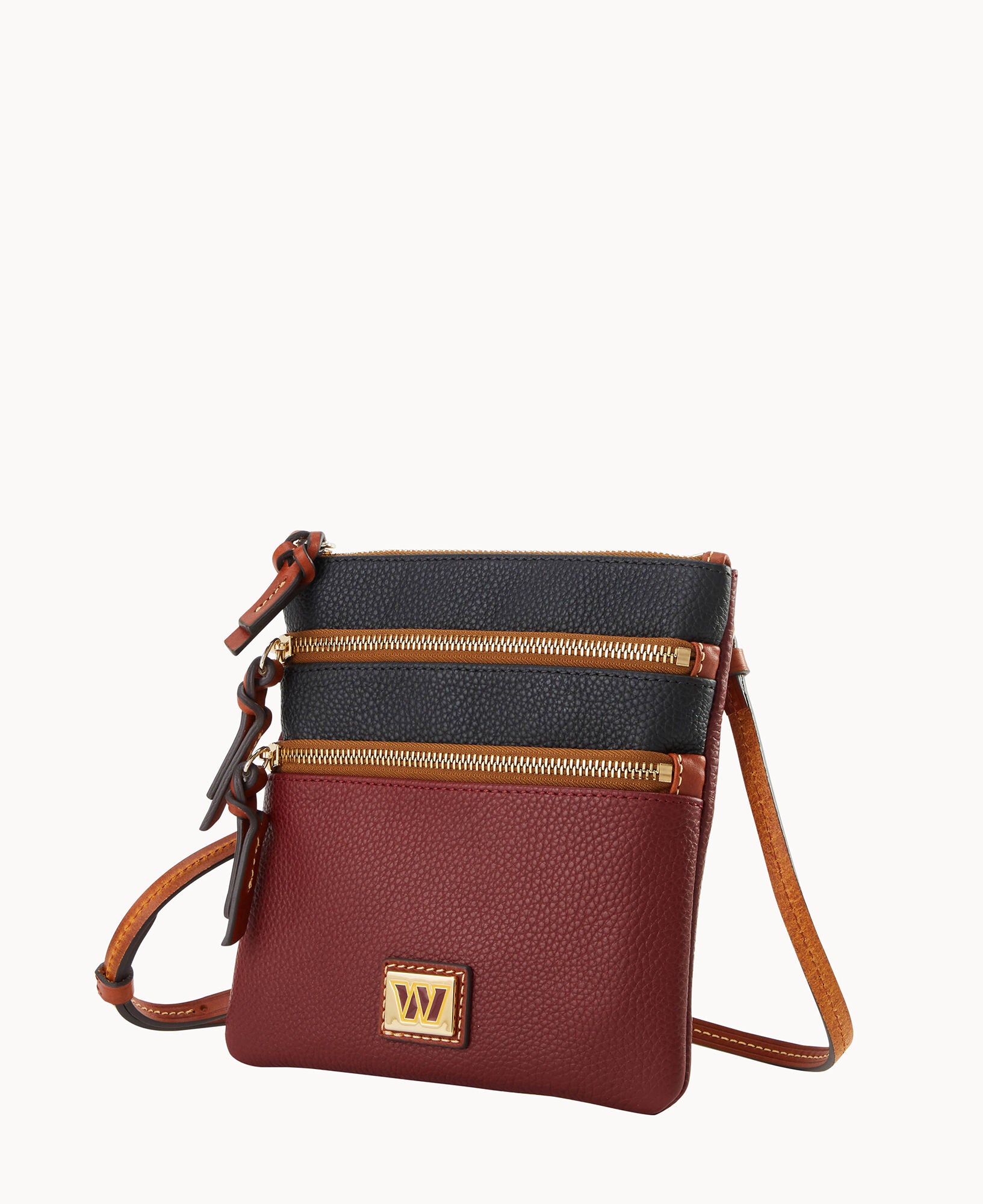 NFL Commanders Triple Zip Crossbody