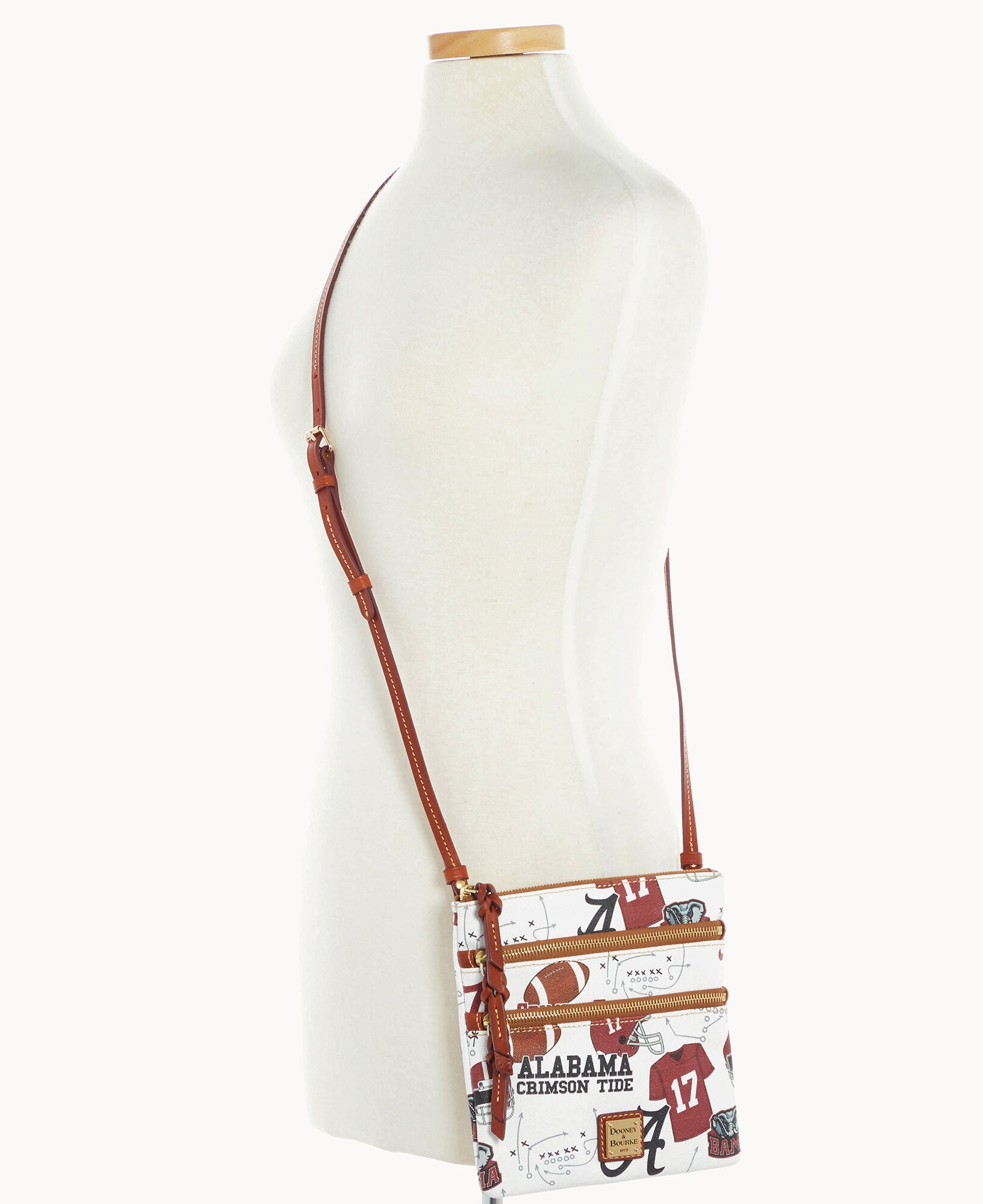 Collegiate University of Alabama Triple Zip Crossbody
