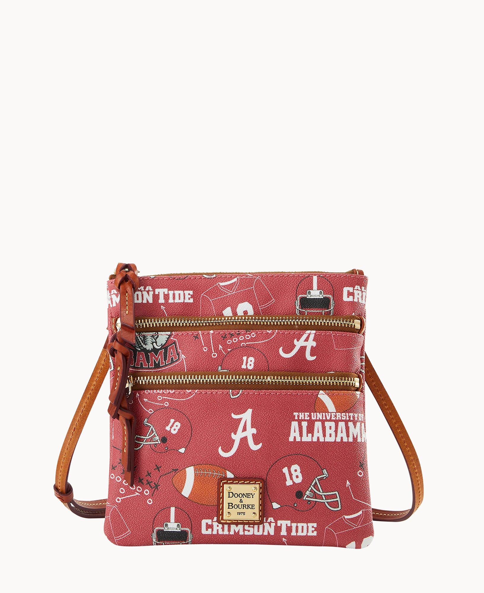 Collegiate University of Alabama Triple Zip Crossbody