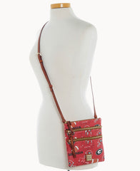 Collegiate University of Georgia Triple Zip Crossbody