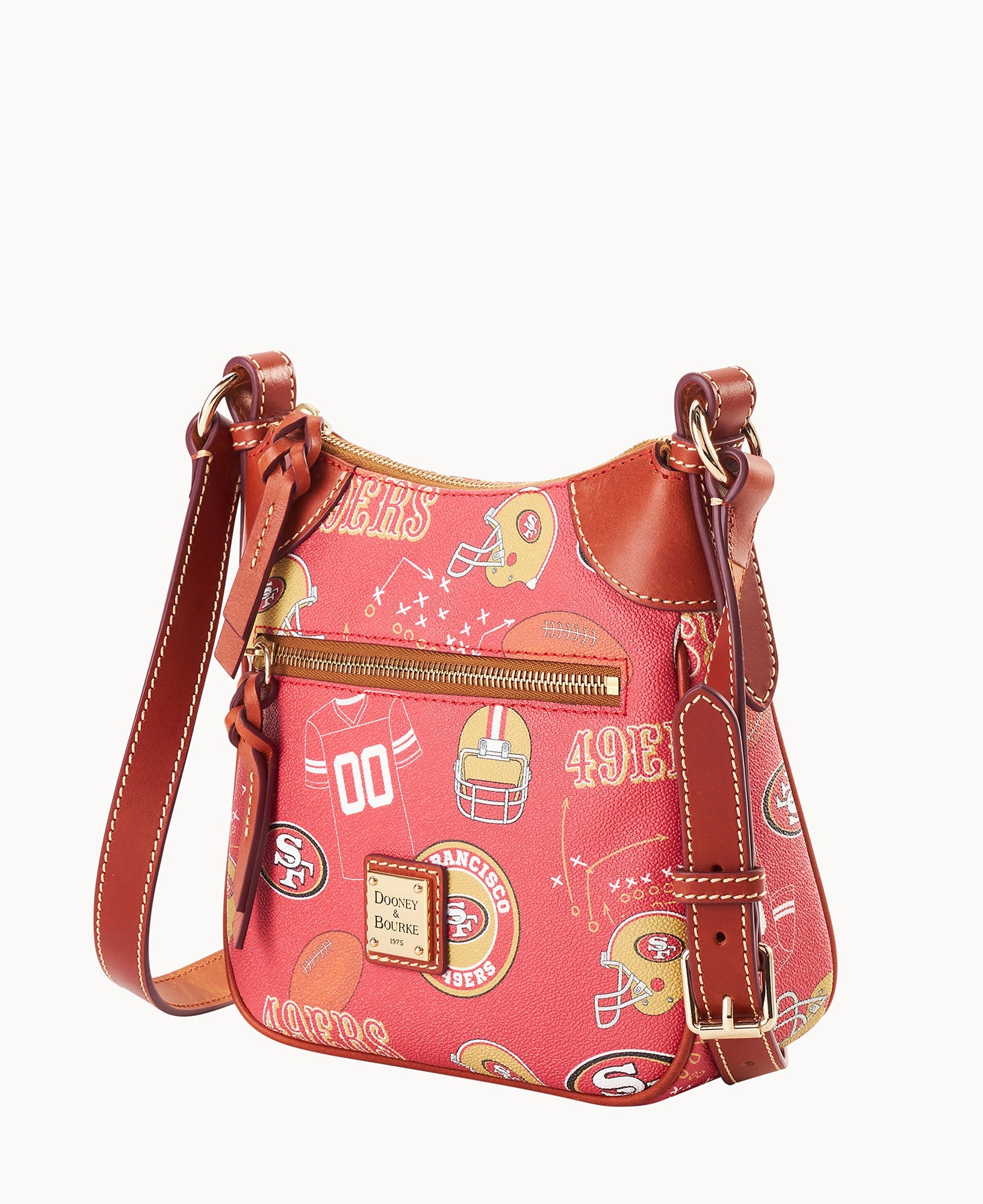 NFL 49ERS Front Zip Crossbody