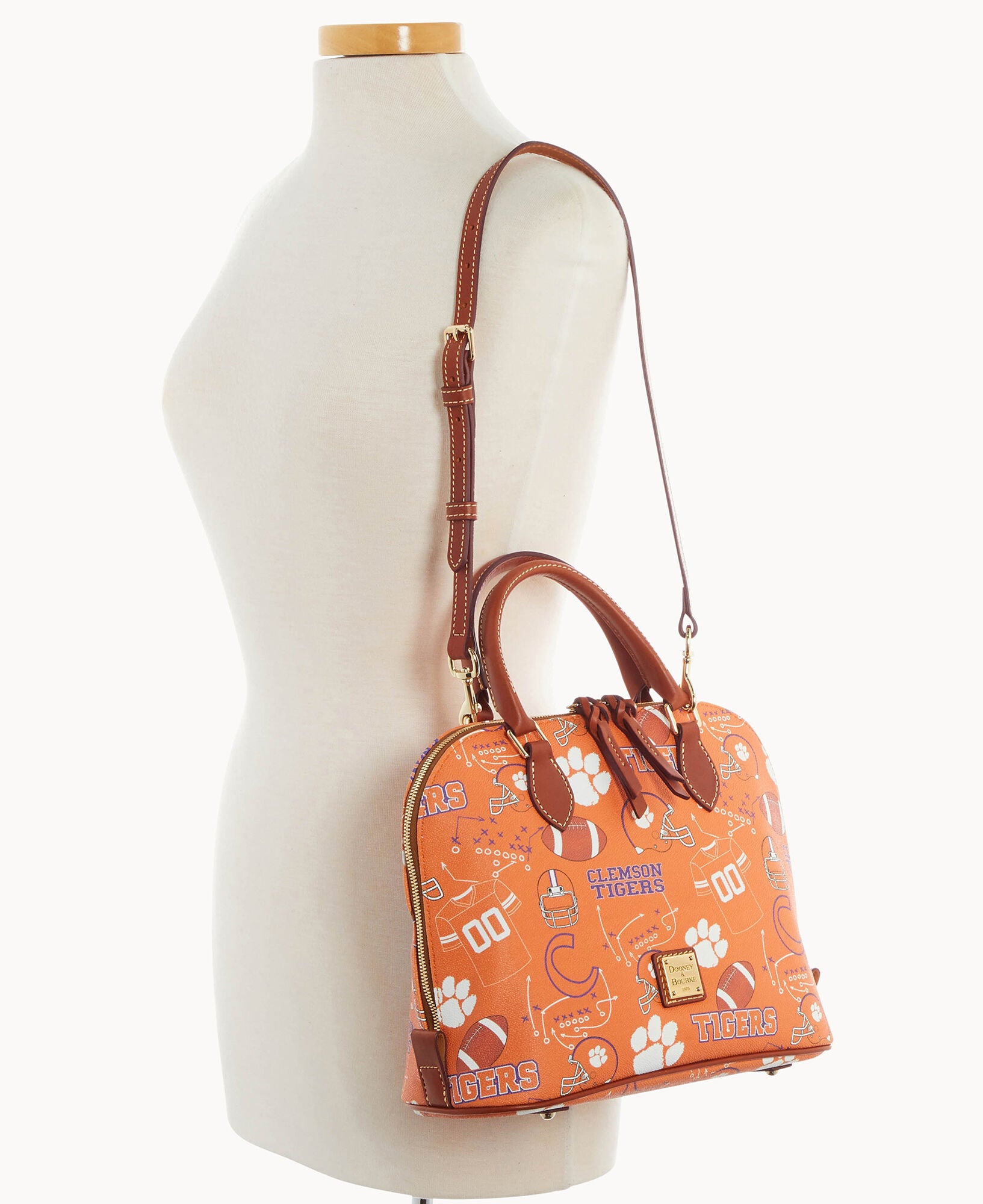 Collegiate Clemson University Zip Zip Satchel