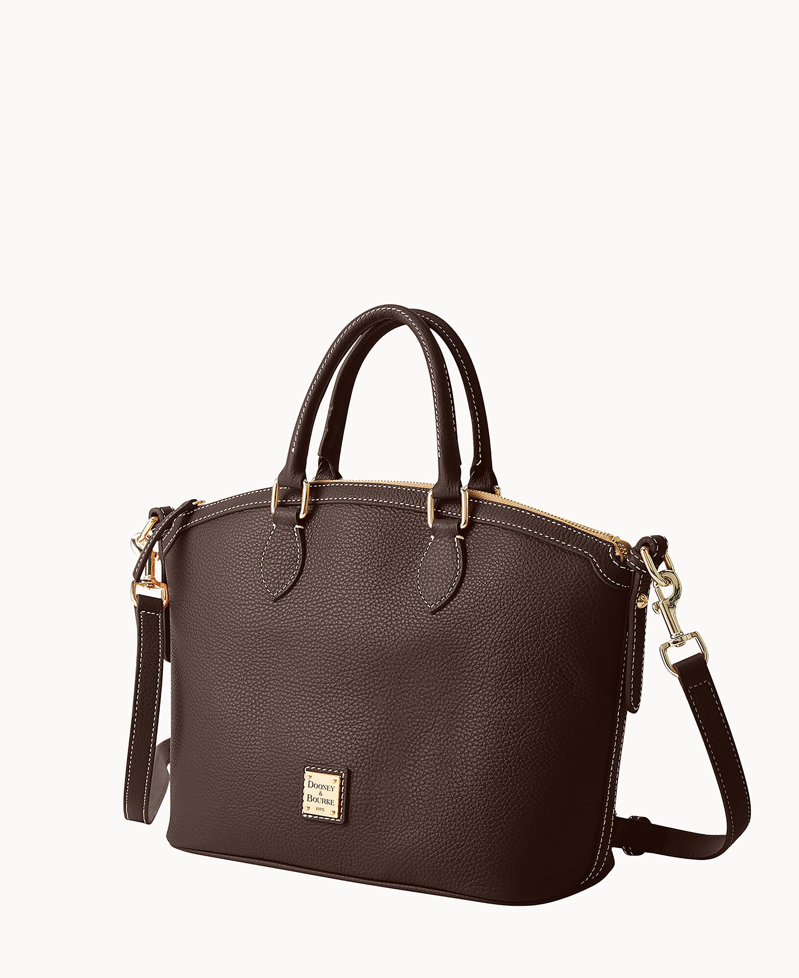 Lucca Leather Domed Satchel