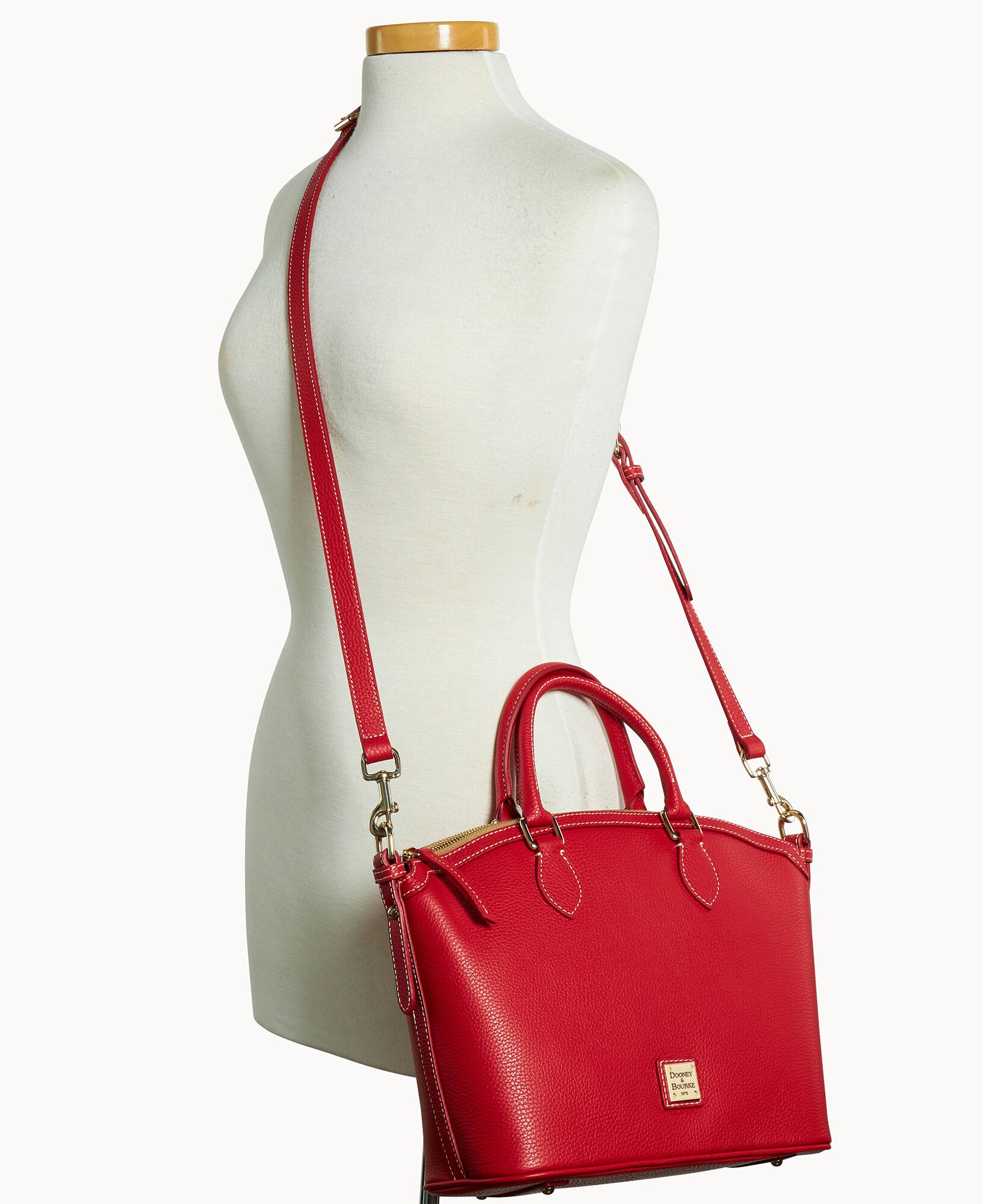 Lucca Leather Domed Satchel