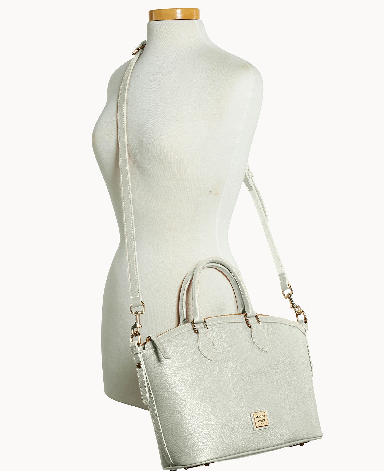 Lucca Leather Domed Satchel