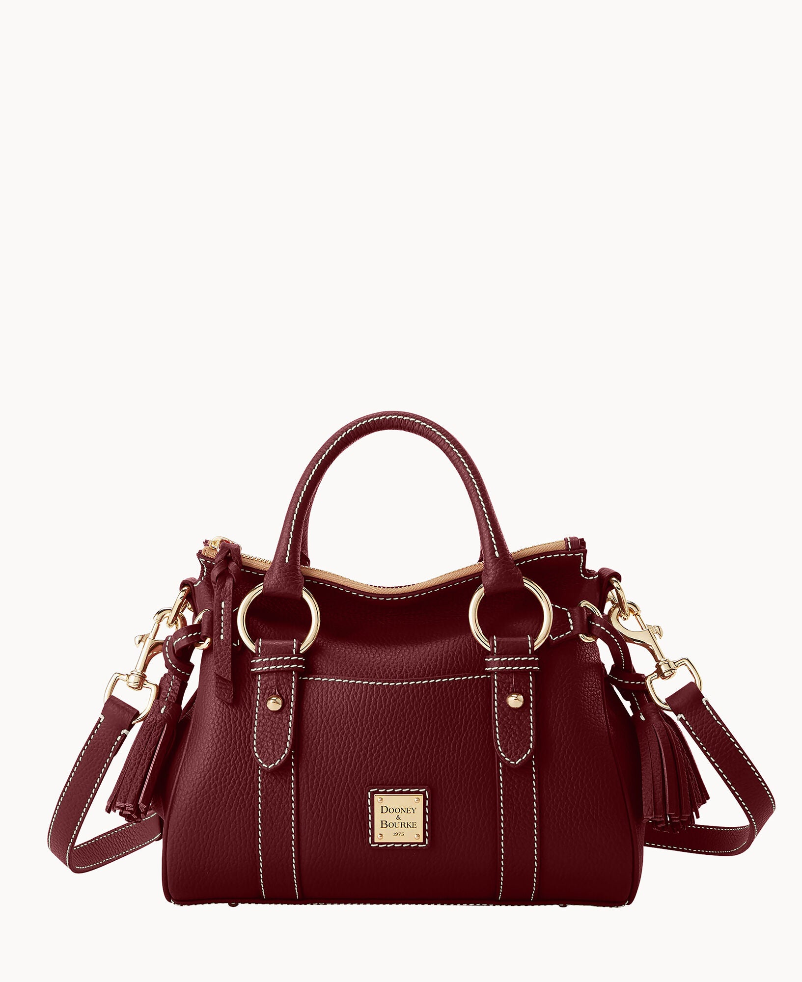 Lucca Leather Satchel With Pocket