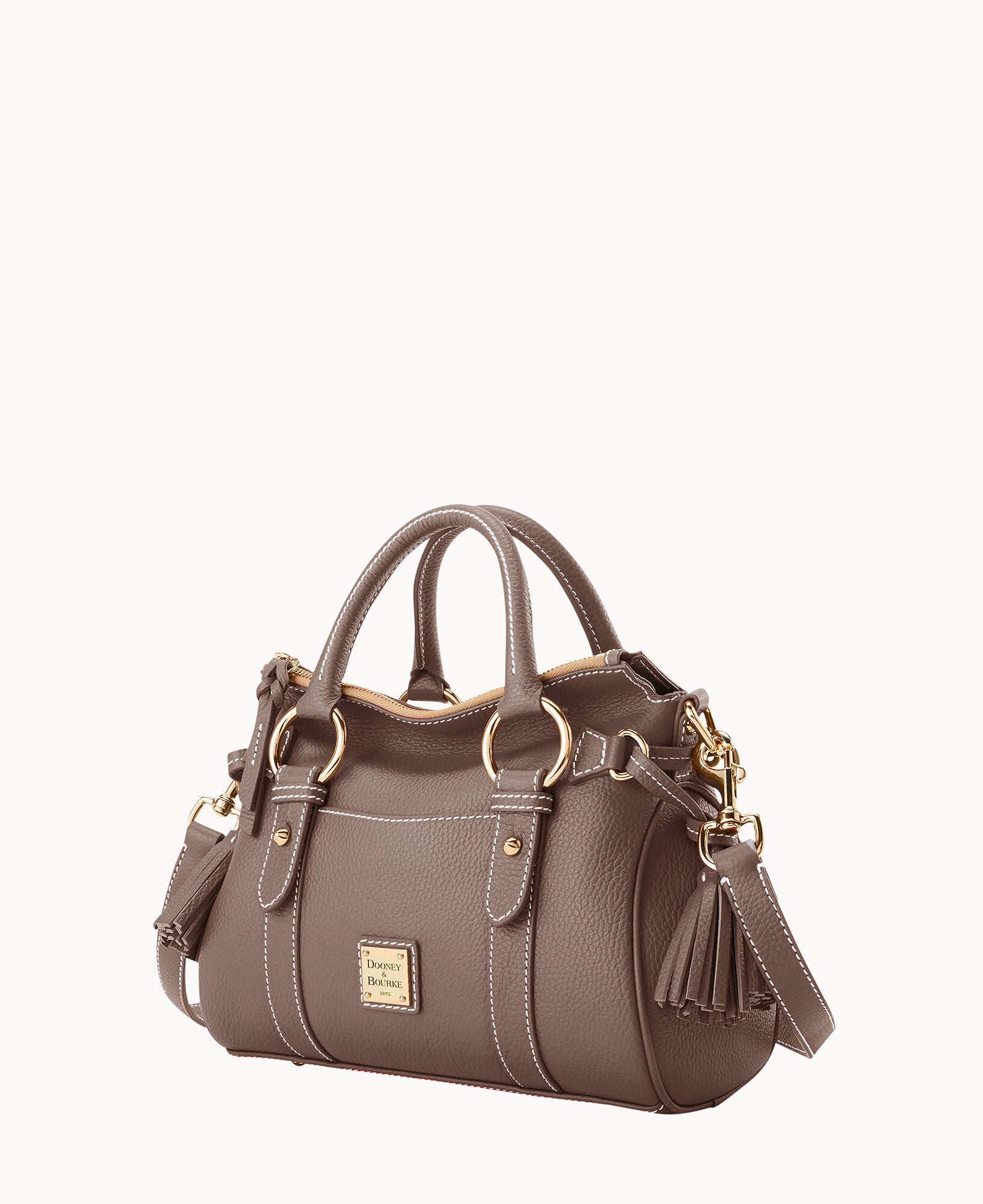 Lucca Leather Satchel With Pocket