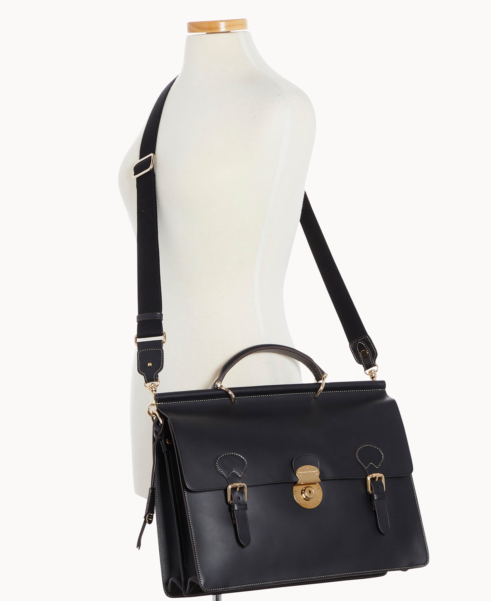 Alto Double Gusset Buckle Briefcase