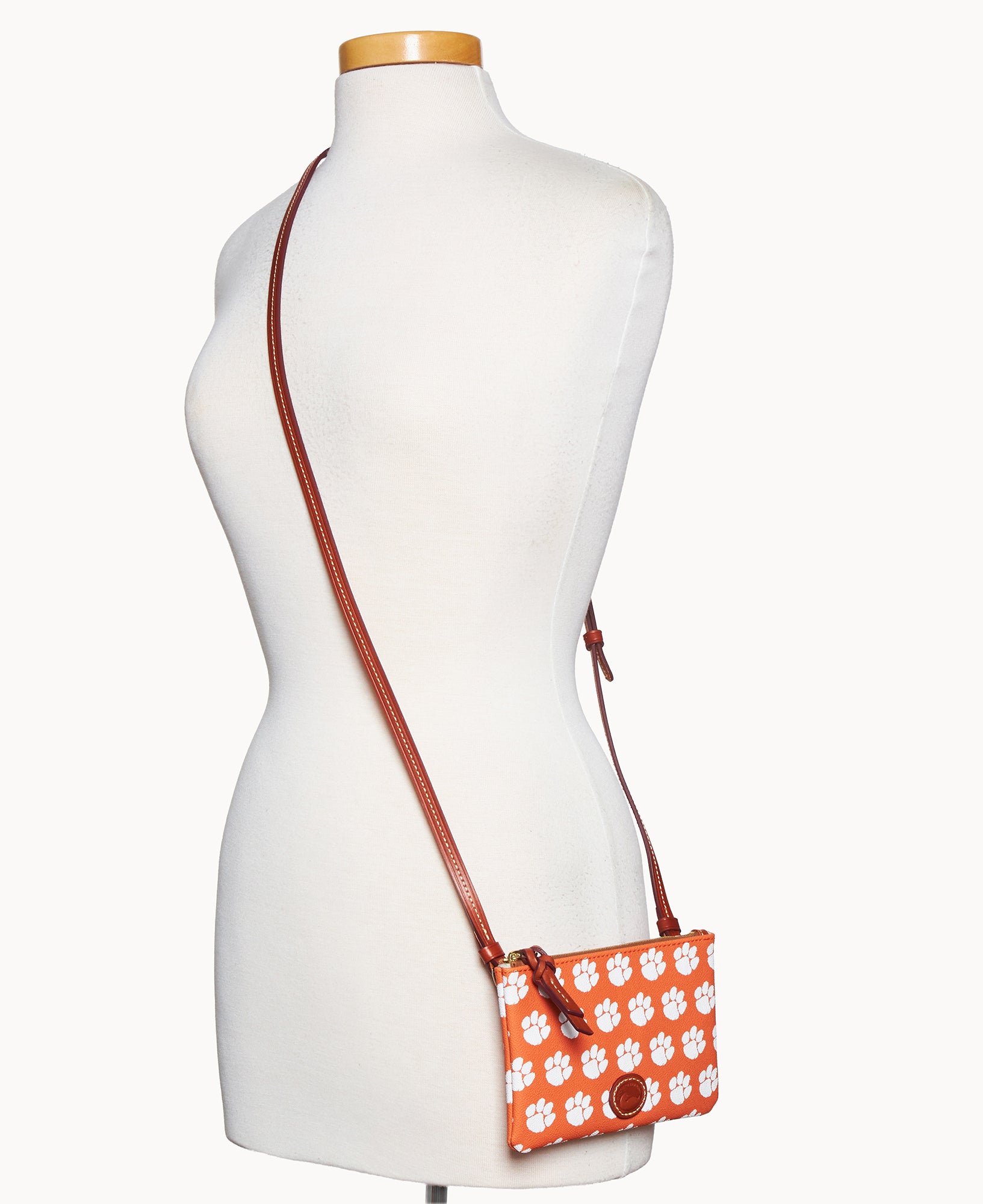 Collegiate Clemson University Top Zip Crossbody