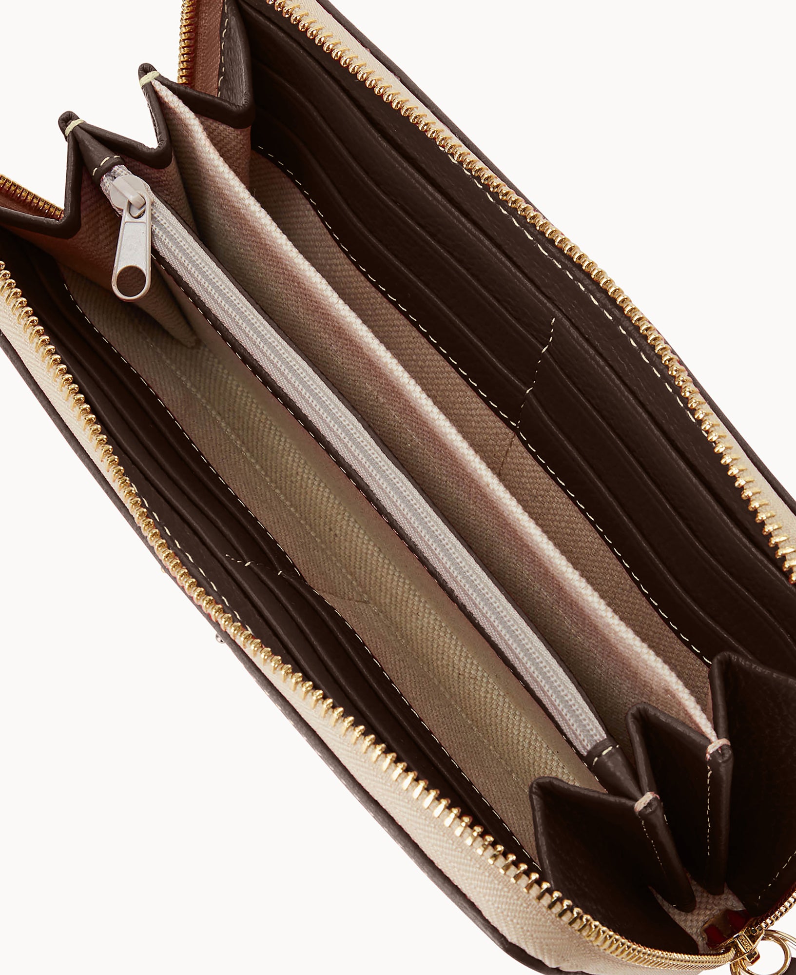 Lucca Leather Large Zip Around Wristlet