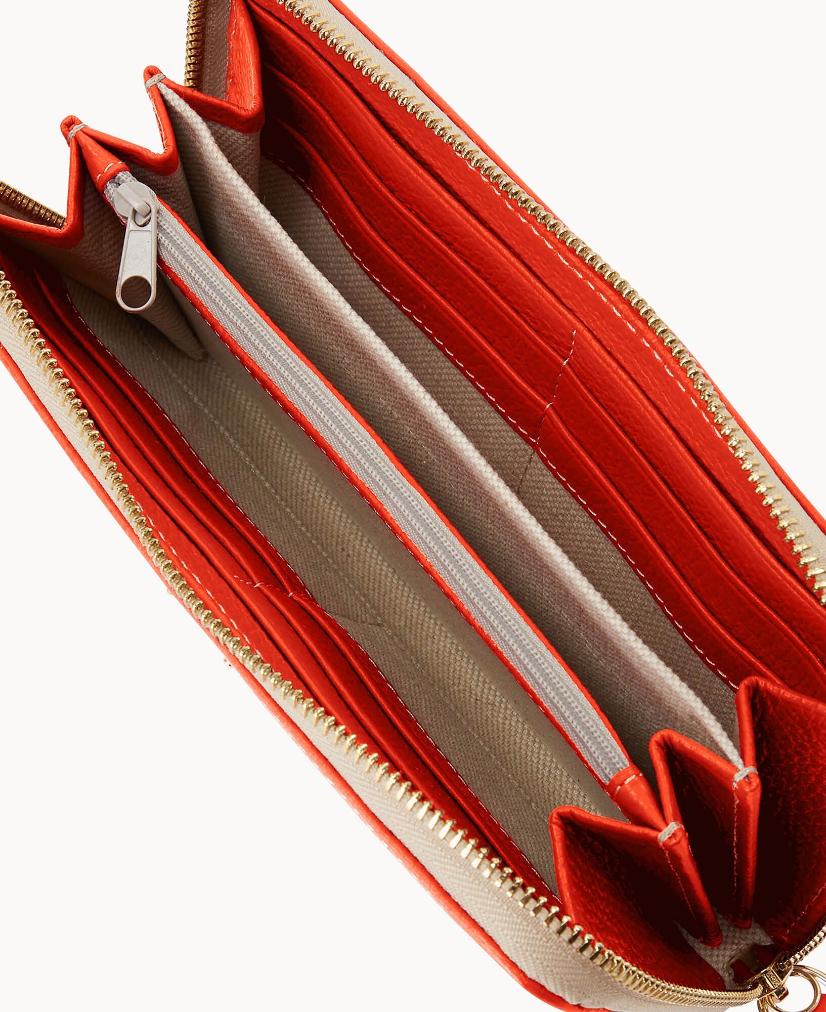 Lucca Leather Large Zip Around Wristlet