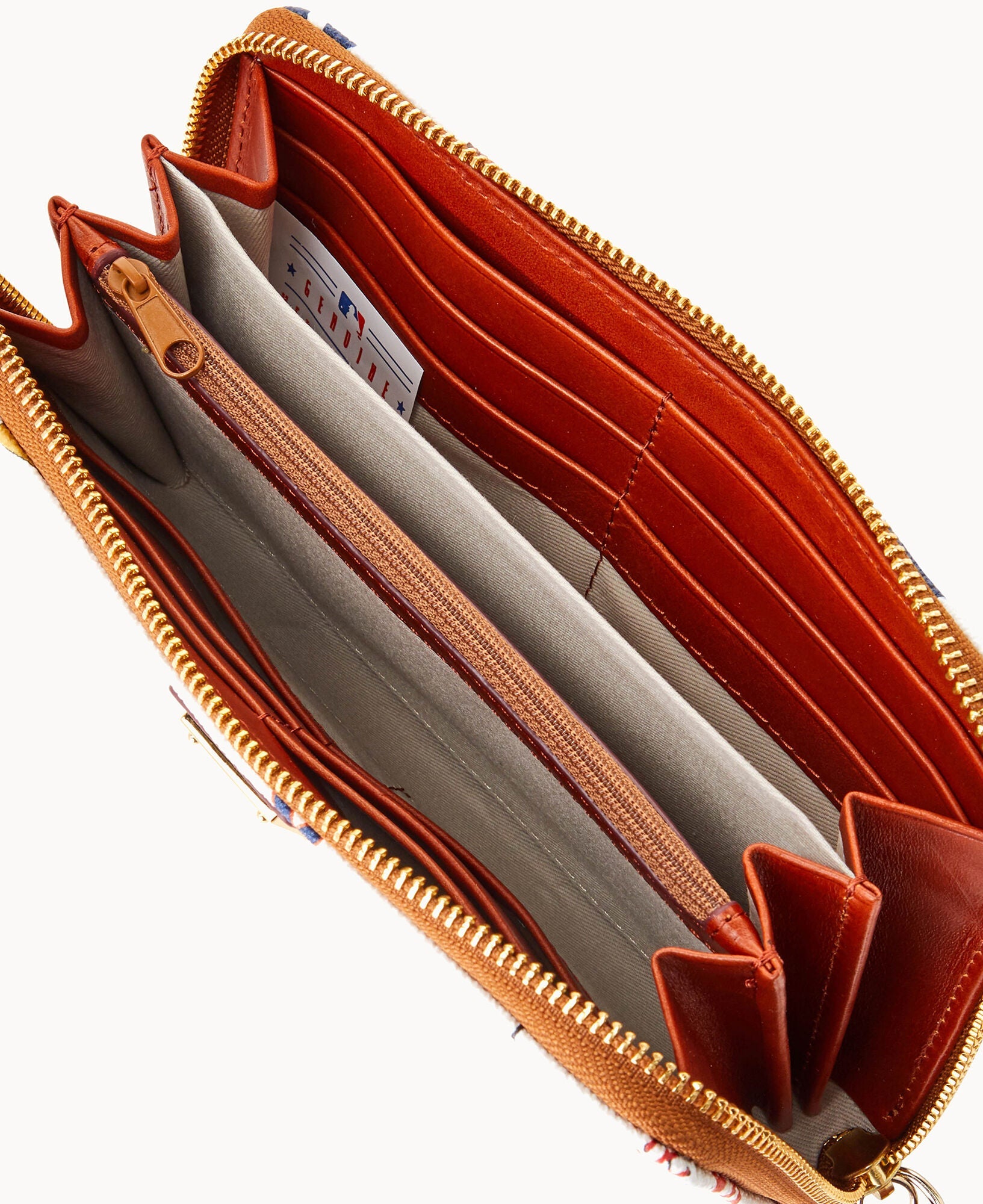 MLB Astros Large Zip Around Wristlet