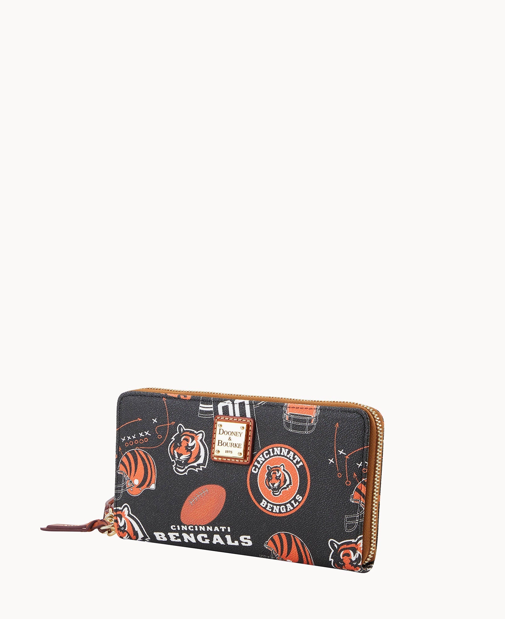 NFL Bengals Large Zip Around Wristlet