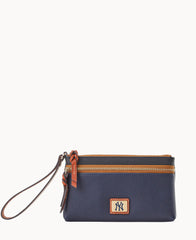 MLB Yankees Double Zip Wristlet