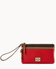 NFL 49ERS Double Zip Wristlet