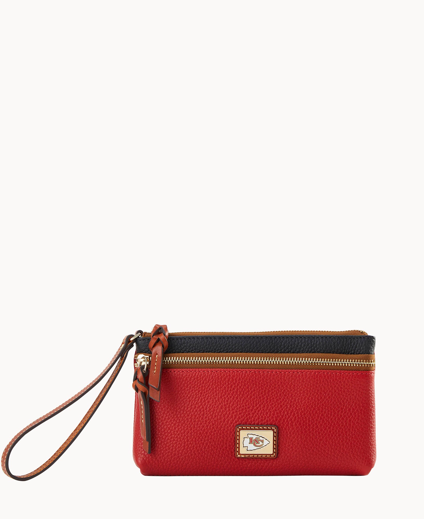NFL Chiefs Double Zip Wristlet