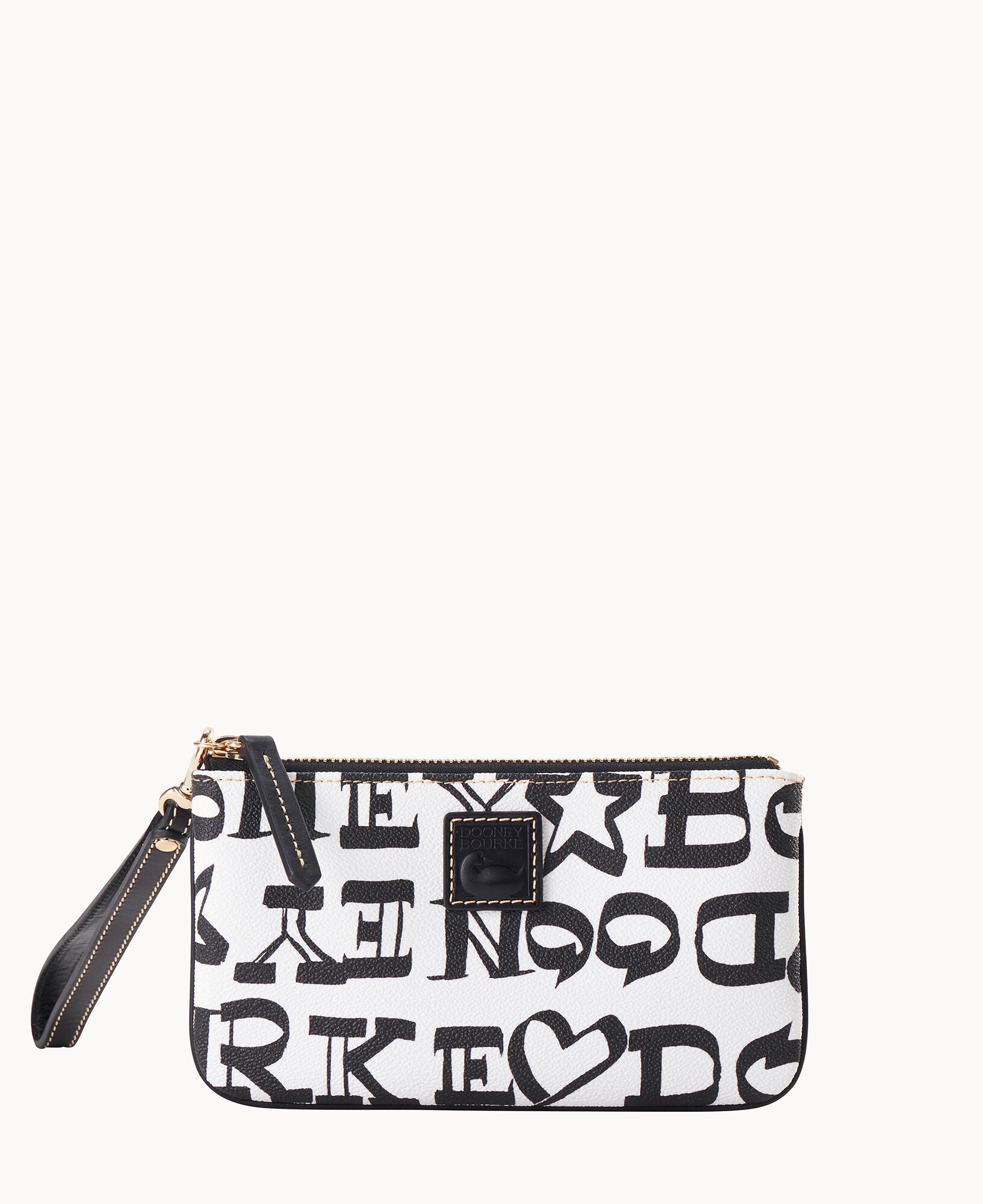 Doodle II Coated Cotton Medium Wristlet