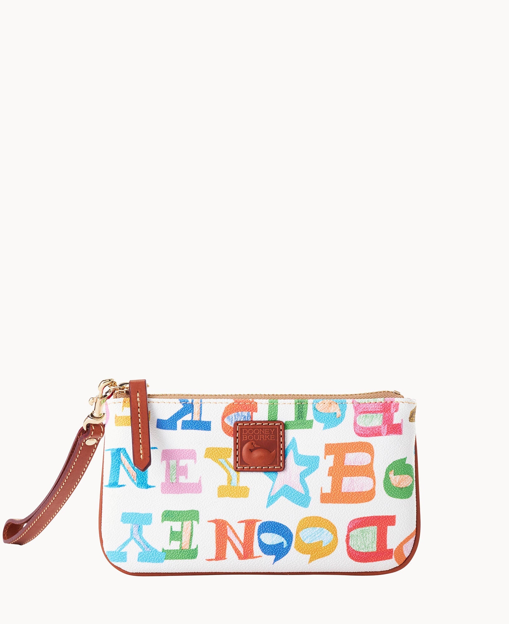 Doodle II Coated Cotton Medium Wristlet